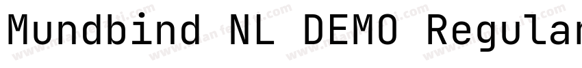 Mundbind NL DEMO Regular字体转换